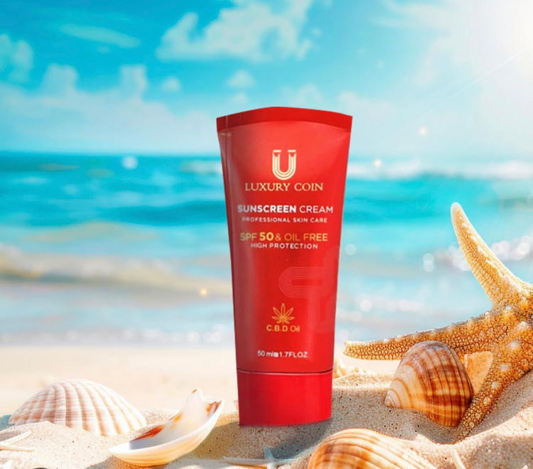 کرم ضد آفتاب SPF50 لاکچری کوین ۵۰ میل